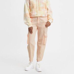 Women's Levi’s Premium Loose Cargo Orange Pants Size 27x28 and 29x28